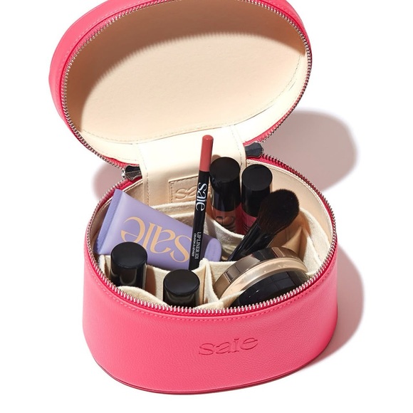 NWT Saie Mini Vanity Makeup Bag in Fuschia - Picture 2 of 3